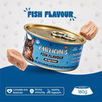 Fish Flavour – Omega-Rich & Delicious – (Pack of 6, 12 & 24 - 180g Each)